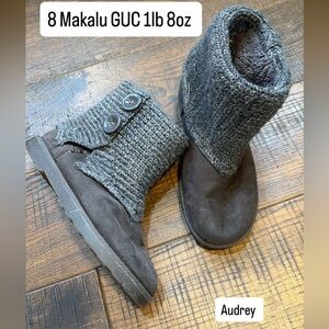 Makalu Dacia grey sweater boots